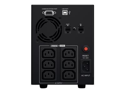 CyberPower Value 2200EILCD - UPS - 1320 wat - 2200 VA - 9 Ah - RS-232, USB - złącza wyjściowe: 6