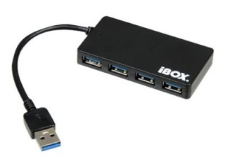 IBOX IUH3F56 - Koncentrator - 4 x SuperSpeed USB 3.0 - stacjonarny