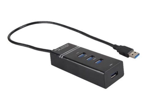 IBOX IUH3FB - Koncentrator - 4 x SuperSpeed USB 3.0 - stacjonarny