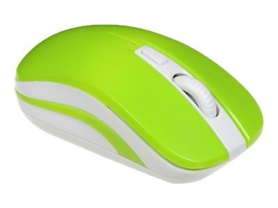 IBOX LORIINI GREEN - Mysz - prawo i leworęczna - optyczna - 3 przyciski - bezprzewodowa - 2.4 GHz - odbiornik bezprzewodowy USB 