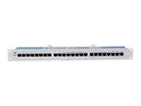 Intellinet Patch Panel, Cat5e, FTP, 24 Port, 1U, Beige/Grey - Krosownica - CAT 5e - STP - 24 porty