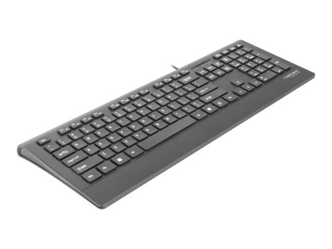 Natec Barracuda - Klawiatura - USB - US - czarny