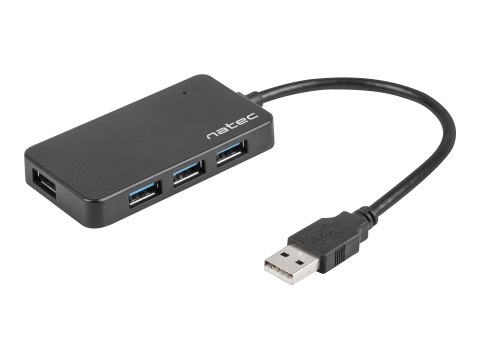 Natec MOTH - Koncentrator - 4 x SuperSpeed USB 3.0 - stacjonarny
