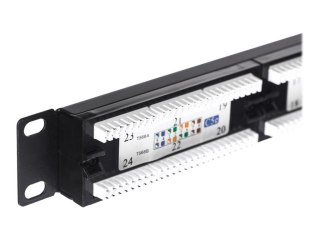 Netrack - Krosownica - CAT 5e - UTP - RJ-45 X 24 - czarny - 19"