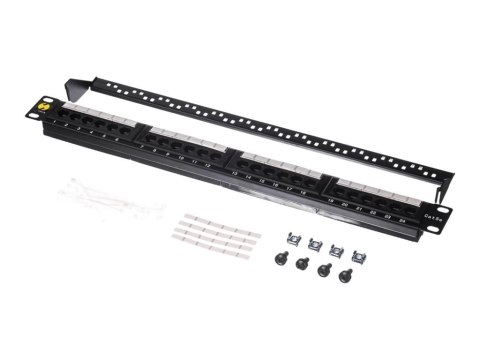 Netrack - Krosownica - CAT 5e - UTP - RJ-45 X 24 - czarny - 19"