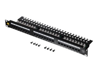 Netrack - Krosownica - CAT 5e - UTP - RJ-45 X 24 - czarny - 19"