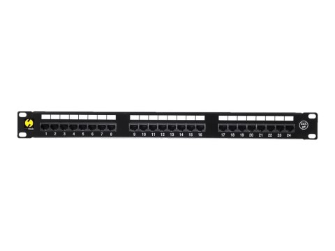 Netrack - Krosownica - CAT 5e - UTP - RJ-45 X 24 - czarny - 19"