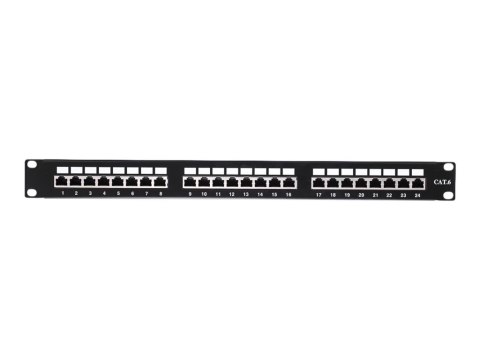 Netrack - Krosownica - CAT 6 - RJ-45 X 24 - czarny - 19"