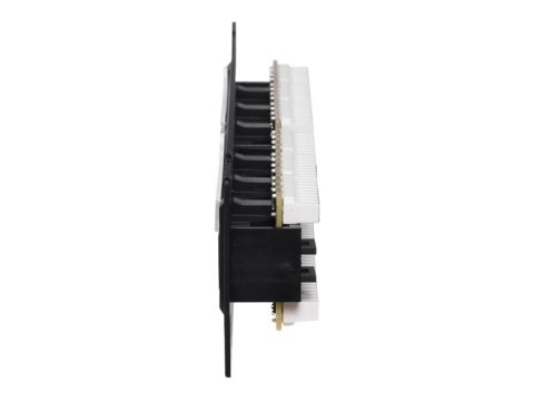 Netrack - Krosownica - do montażu na ścianie - CAT 6 - UTP - RJ-45 X 12 - czarny - 10"