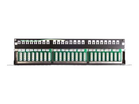 Netrack - Krosownica - do montażu na stelażu - CAT 5e - FTP - RJ-45 X 24 - czarny - 0.5U - 19"