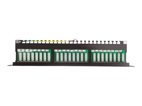 Netrack - Krosownica - do montażu na stelażu - CAT 5e - FTP - RJ-45 X 24 - czarny - 19"