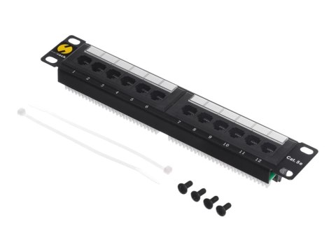 Netrack - Krosownica - do montażu na stelażu - CAT 5e - UTP - RJ-45 X 12 - 10"