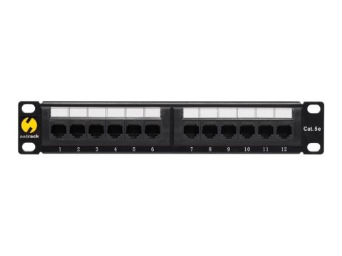 Netrack - Krosownica - do montażu na stelażu - CAT 5e - UTP - RJ-45 X 12 - 10"