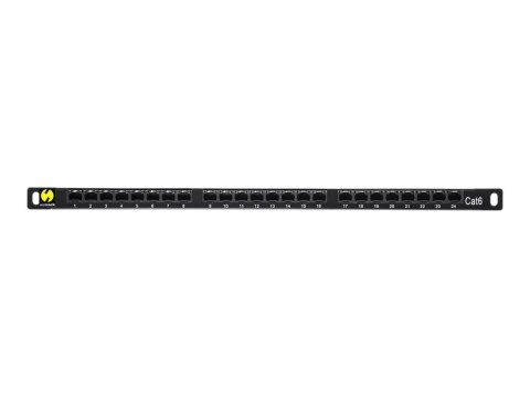 Netrack - Krosownica - do montażu na stelażu - CAT 6 - UTP - RJ-45 X 24 - 0.5U - 19"