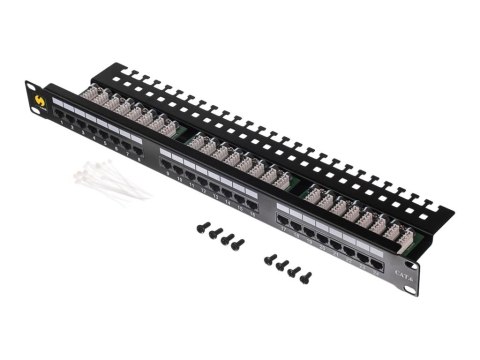 Netrack - Krosownica - do montażu na stelażu - CAT 6 - UTP - RJ-45 X 24 - 19"