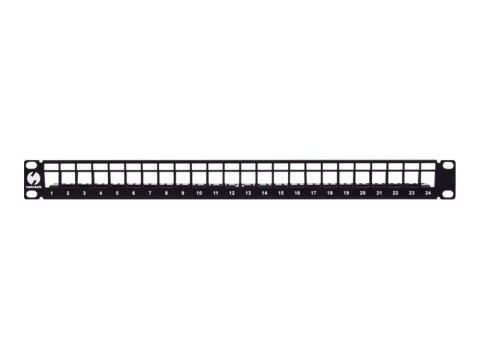 Netrack - Krosownica - do montażu na stelażu - UTP - RJ-45 X 24 - czarny - 19"
