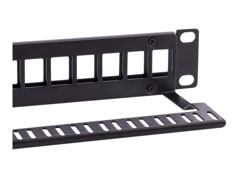 Netrack - Krosownica - do montażu na stelażu - UTP - RJ-45 X 24 - czarny - 19"
