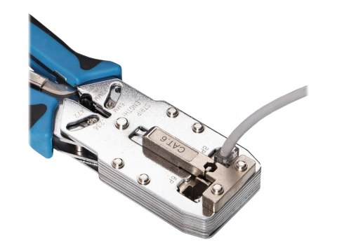 Netrack Modular Crimping Tool RJ45 8p+6p+4p+AMP Cat. 6, Pressure Control - Zaciskarka