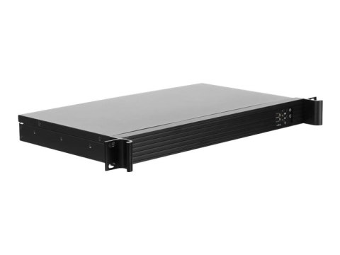 Netrack Server Case - Montowany w stojaku 1U - mini ITX - brak zasilacza - czarny