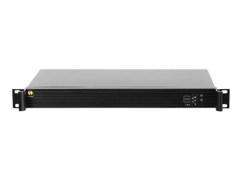 Netrack Server Case - Montowany w stojaku 1U - mini ITX - brak zasilacza - czarny