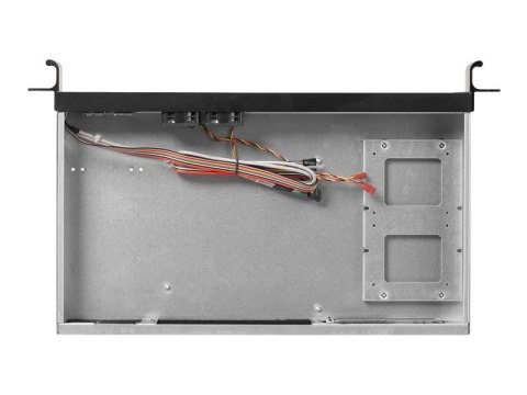 Netrack Server Case - Montowany w stojaku 1U - mini ITX - brak zasilacza - czarny