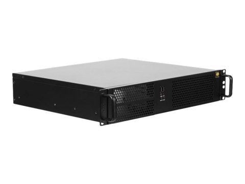 Netrack Server Case - Montowany w stojaku 2U - mini ITX / micro ATX - brak zasilacza - czarny