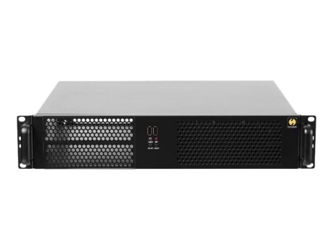 Netrack Server Case - Montowany w stojaku 2U - mini ITX / micro ATX - brak zasilacza - czarny