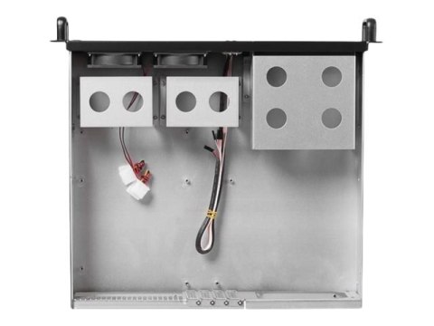 Netrack Server Case - Montowany w stojaku 2U - mini ITX / micro ATX - brak zasilacza - czarny