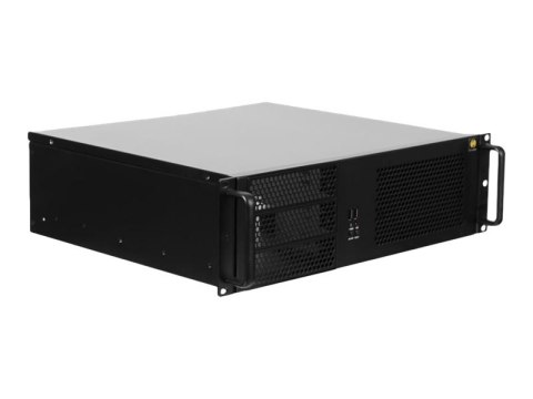 Netrack Server Case - Montowany w stojaku 3U - ATX - czarny - USB