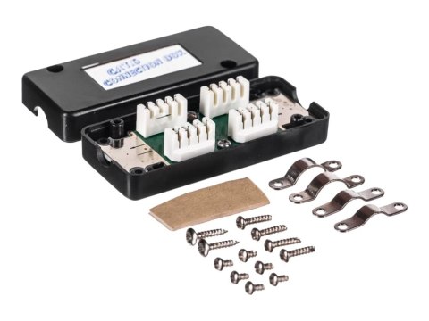 Netrack - Sprzęgacz sieciowy - IDC 4-pin styki krone do IDC 4-pin styki krone - UTP - CAT 6 - czarny