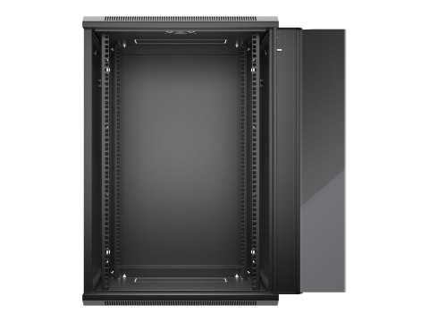 Netrack - Stojak - do montażu na ścianie - czarny - 18U - 19"