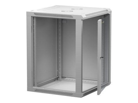 Netrack - Stojak szafa - do montażu na ścianie - szary - 15U - 10"/19"