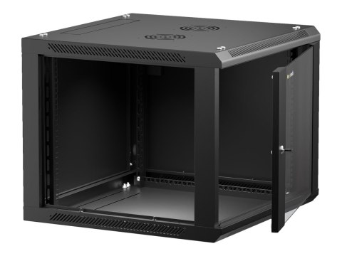 Netrack - Szafa - do montażu na ścianie - czarny - 9U - 19"