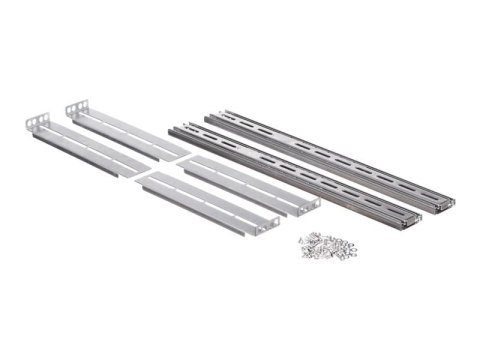 Netrack - Szyny do montażu w szafie typu rack - srebrny - 4U - 19"