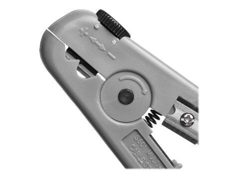 Netrack Universal Cable Stripper UTP/FTP - Ściągacz izolacji kabla - szary