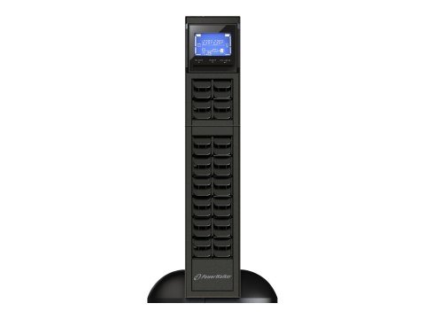 PowerWalker VFI 1000CRM LCD - UPS (montowany w szafie rack / zewnętrzny) - 800 wat - 1000 VA - 9 Ah - RS-232, USB - złącza wyjśc
