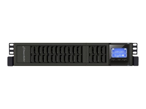 PowerWalker VFI 2000CRM LCD - UPS (montowany w szafie rack / zewnętrzny) - 1600 wat - 2000 VA - 9 Ah - RS-232, USB - złącza wyjś