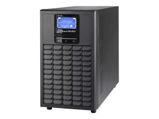 PowerWalker VFI 3000C LCD - UPS - 2400 wat - 3000 VA - 1 faza - 9 Ah - 9 Ah - RS-232, USB - złącza wyjściowe: 4 - PFC