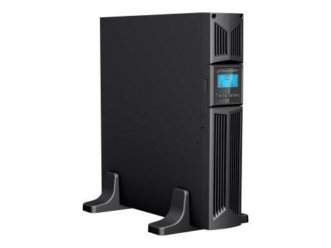 PowerWalker VI 1000E/RT LCD - UPS - AC 220/230/240 V - 900 wat - 1000 VA - 9 Ah - RS-232, USB - złącza wyjściowe: 4 - 2U - 19" -