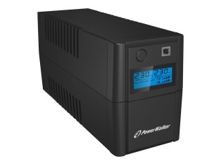 PowerWalker VI 650 SHL FR - UPS - AC 170-280 V - 360 wat - 650 VA - 7 Ah - USB - złącza wyjściowe: 2