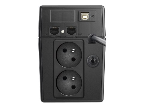 PowerWalker VI 800 SW FR - UPS - AC 162-290 V - 480 wat - 800 VA - 9 Ah - USB - złącza wyjściowe: 2
