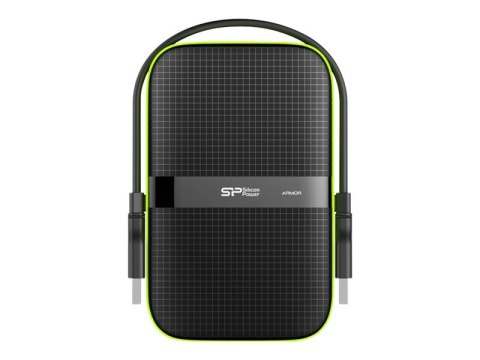 SILICON POWER Armor A60 - Dysk twardy - 1 TB - zewnętrzny (przenośne) - 2,5" - USB 3.0 - czarny