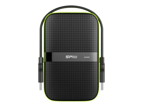 SILICON POWER Armor A60 - Dysk twardy - 5 TB - zewnętrzny (przenośne) - 2,5" - USB 3.1 Gen 1 - czarny