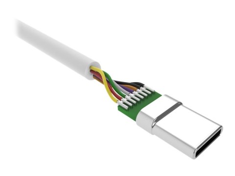 Silicon Power Boost Link PVC LK10AC - Kabel USB - USB-C (M) do Złącze mini-USB Typ A 4 pin (M) - USB 2.0 - 2.4 A - 1 m - biały