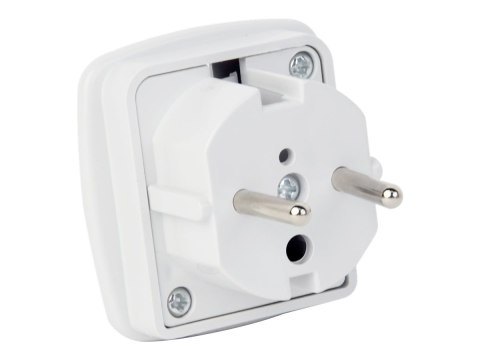 Cablexpert A-AC-UKEU-001 - Adapter zasilania - zasilanie (P) do zasilanie (F) - biały - Wielka Brytania, Europa