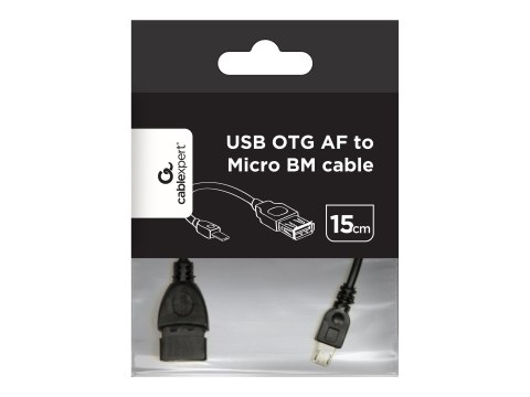 Cablexpert A-OTG-AFBM-03 - Kabel USB - Micro-USB Typ B (M) do USB (F) - USB OTG - 15 cm