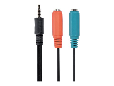 Cablexpert - Adapter audio - mini-phone stereo 3.5 mm żeński do mini jack 4-biegunowy męski - 20 cm