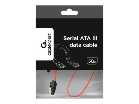 Cablexpert CC-SATAM-DATA - Kabel SATA - Serial ATA 150/300/600 - SATA (F) z zatrzaskiem do SATA (F) z zatrzaskiem - 50 cm - płas