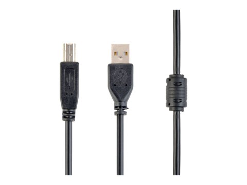 Cablexpert CCF-USB2-AMBM-6 - Kabel USB - USB Typ B (M) do USB (M) - 1.8 m - odlewany - czarny