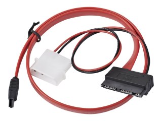Cablexpert - Kabel SATA - Molex 2-pin, Micro SATA (M) do SATA (M) - 45 cm